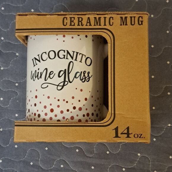 Incognito Wine Glass coffee cup NEW - Picture 1 of 4